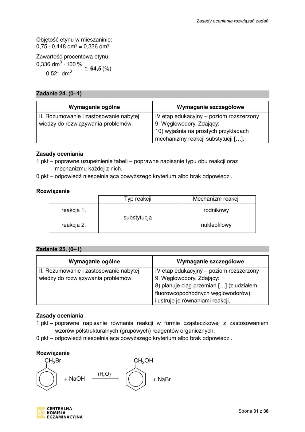 odpowiedzi - chemia rozszerzony - matura 2022 - maj-31