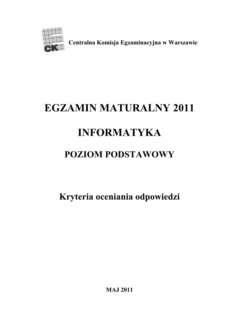 Odpowiedzi- informatyka, p. podstawowy, matura 2011-strona-01