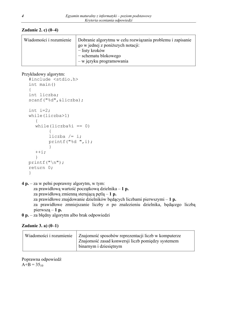 Odpowiedzi- informatyka, p. podstawowy, matura 2011-strona-04