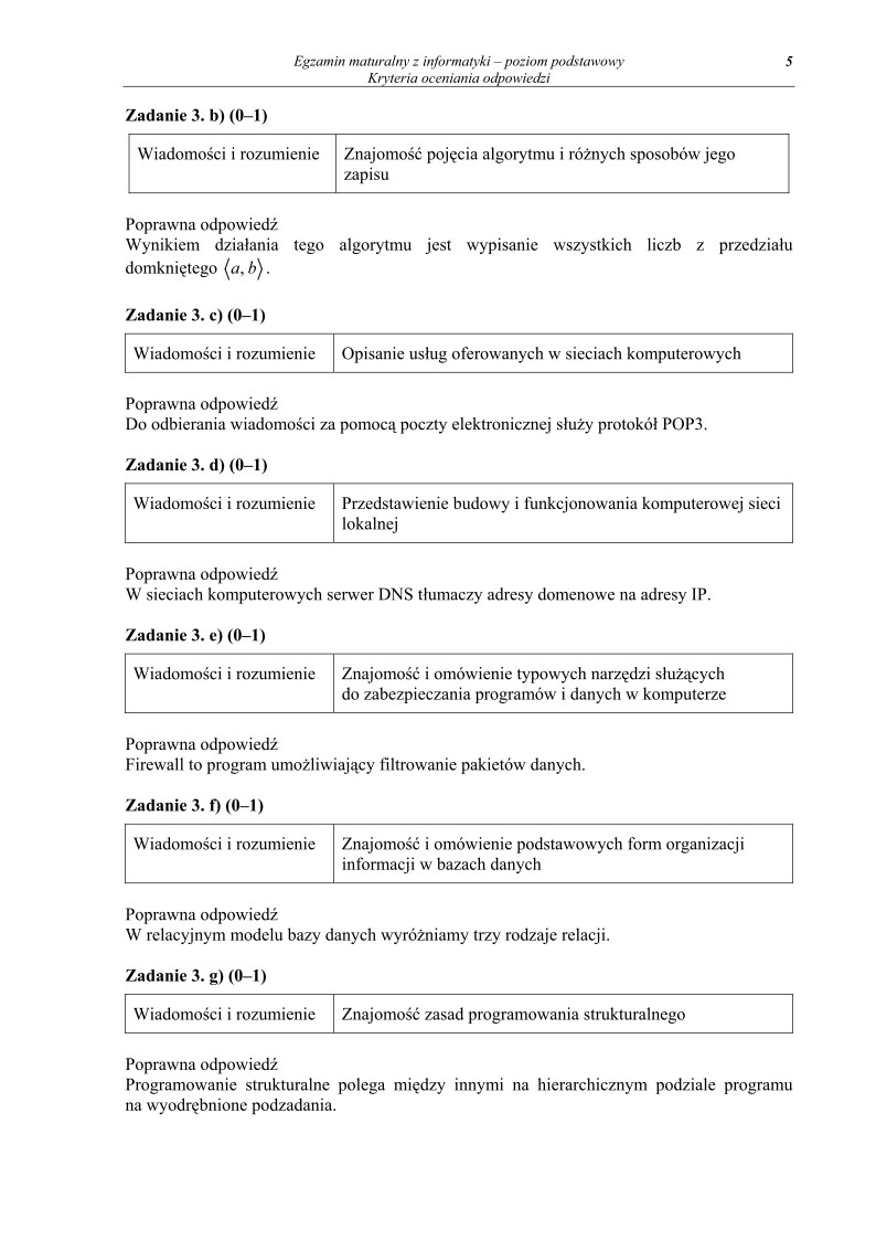 Odpowiedzi- informatyka, p. podstawowy, matura 2011-strona-05