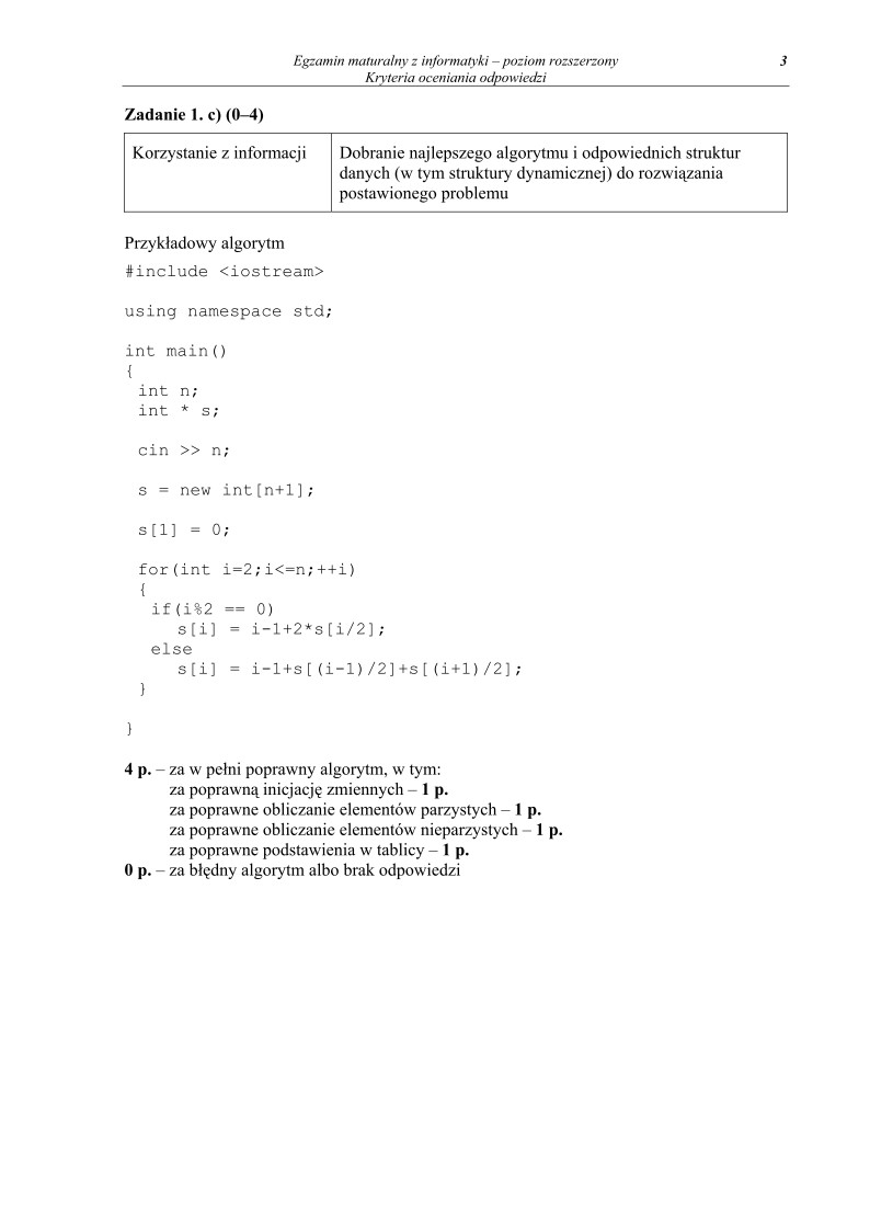 Odpowiedzi - informatyka, p. rozszerzony, matura 2011-strona-03