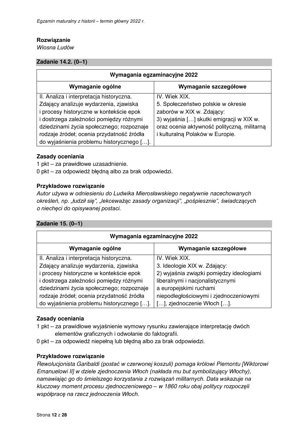 odpowiedzi - historia rozszerzony - matura 2022 - maj-12