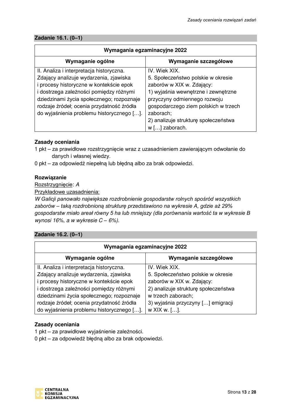 odpowiedzi - historia rozszerzony - matura 2022 - maj-13