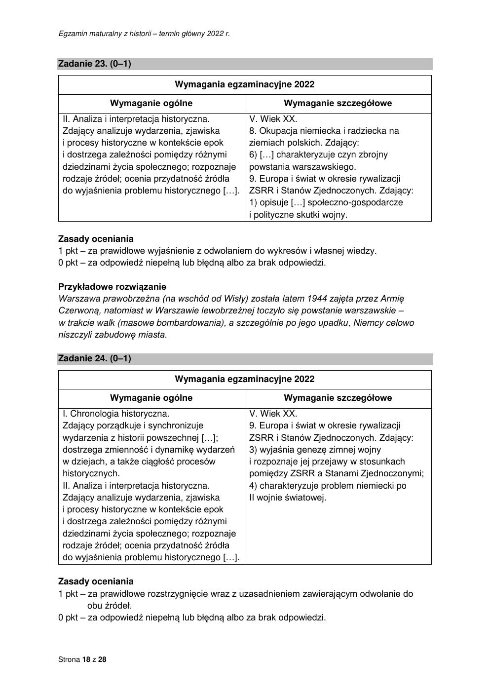 odpowiedzi - historia rozszerzony - matura 2022 - maj-18