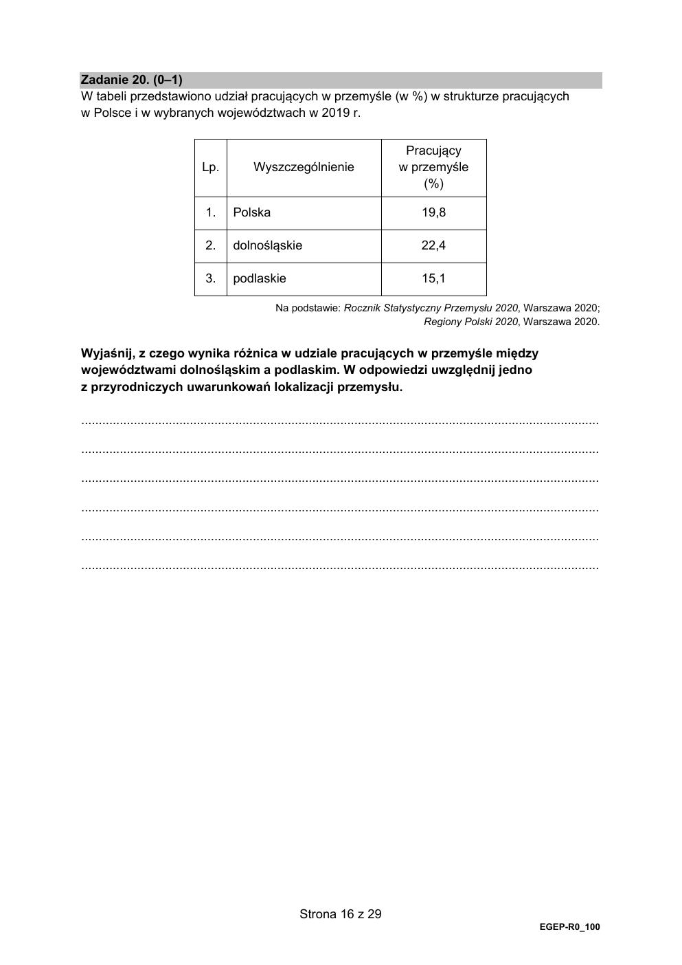 arkusz - geografia rozszerzony - matura 2022 - maj-16