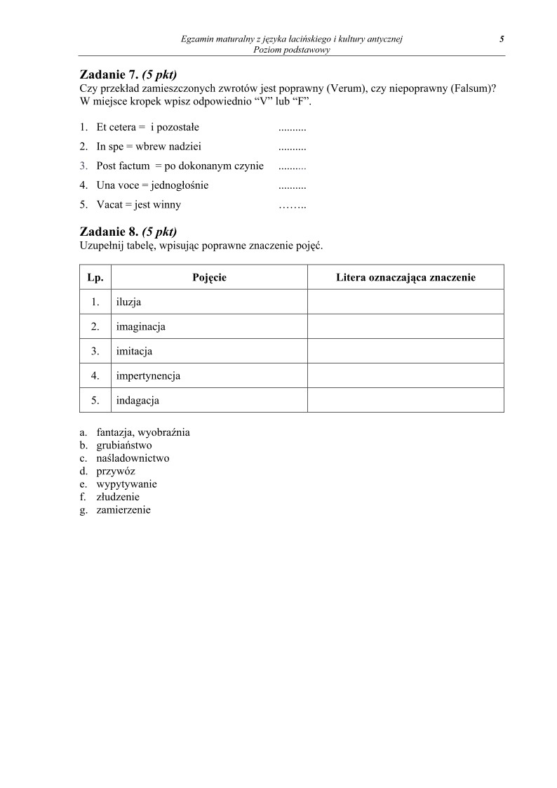 Pytania - jezyk lacinski i kultury antycznej, p. podstawowy, matura 2011-strona-05