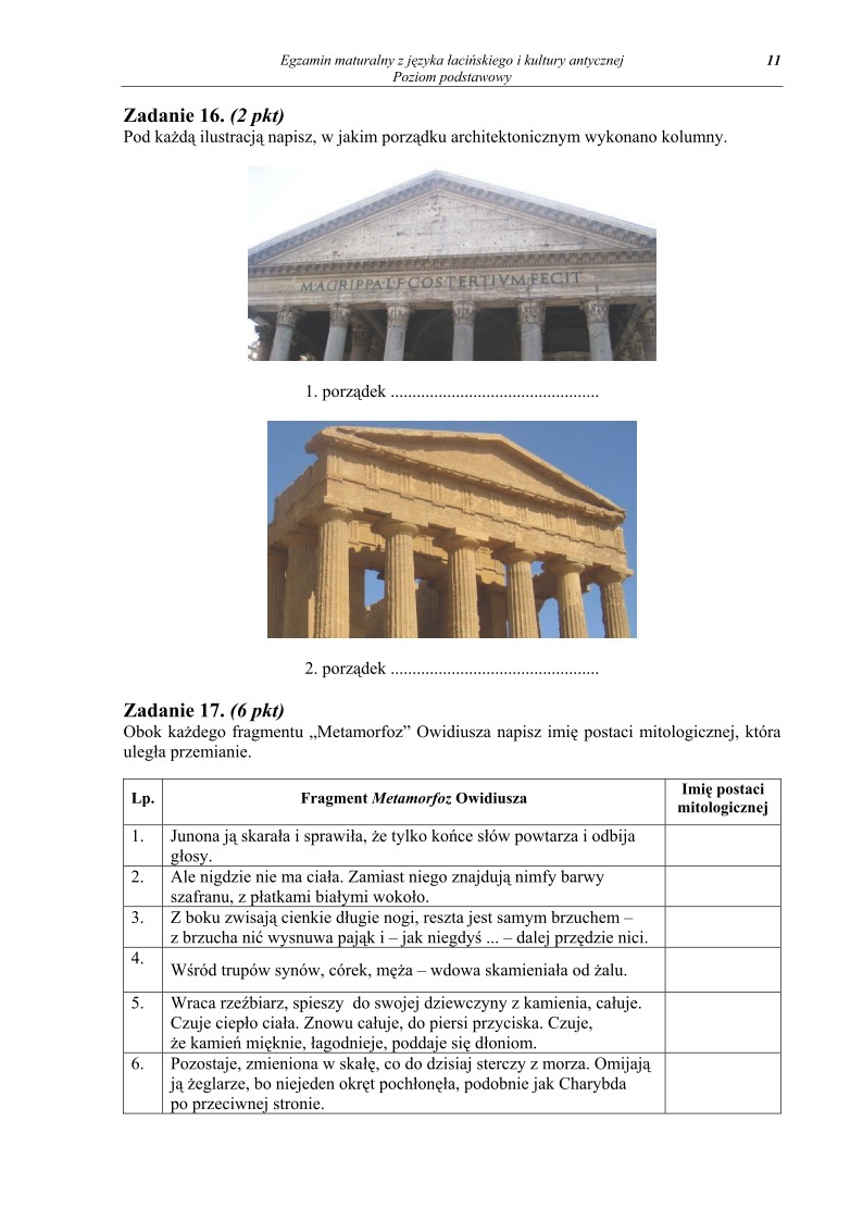 Pytania - jezyk lacinski i kultury antycznej, p. podstawowy, matura 2011-strona-11