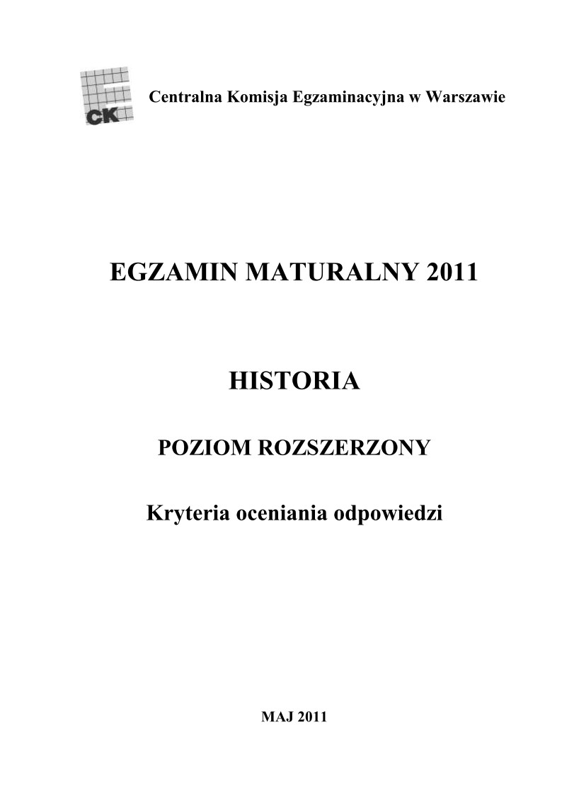 Odpowiedzi - historia, p. rozszerzony, matura 2011-strona-01