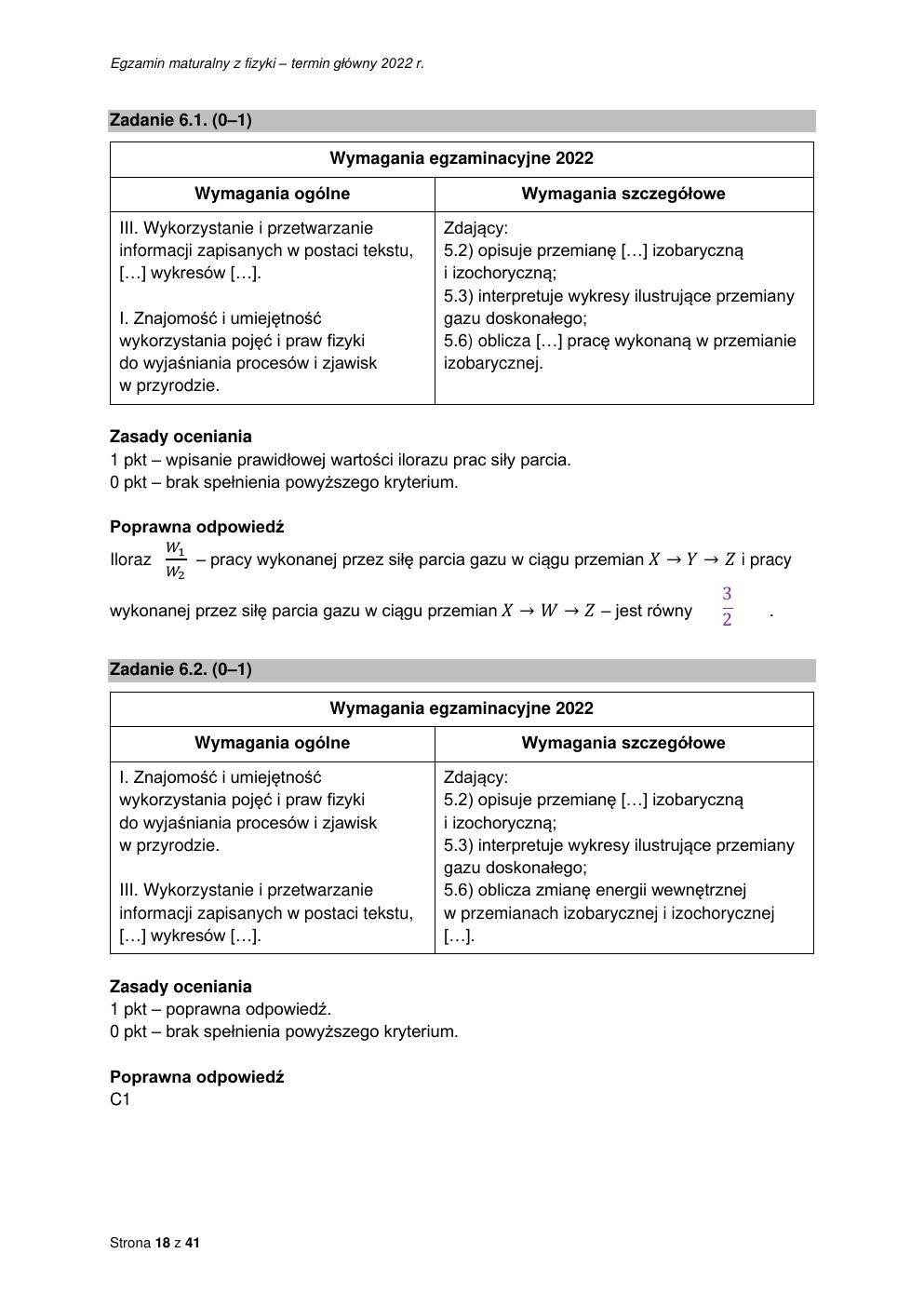 odpowiedzi - fizyka rozszerzony - matura 2022 - maj-18