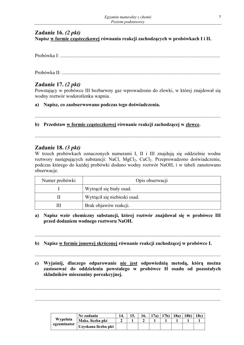 Pytania - chemia, p. podstawowy, matura 2011-strona-07