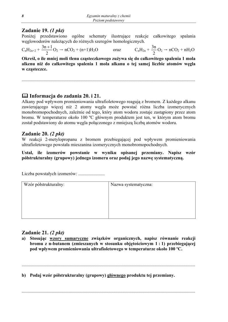Pytania - chemia, p. podstawowy, matura 2011-strona-08