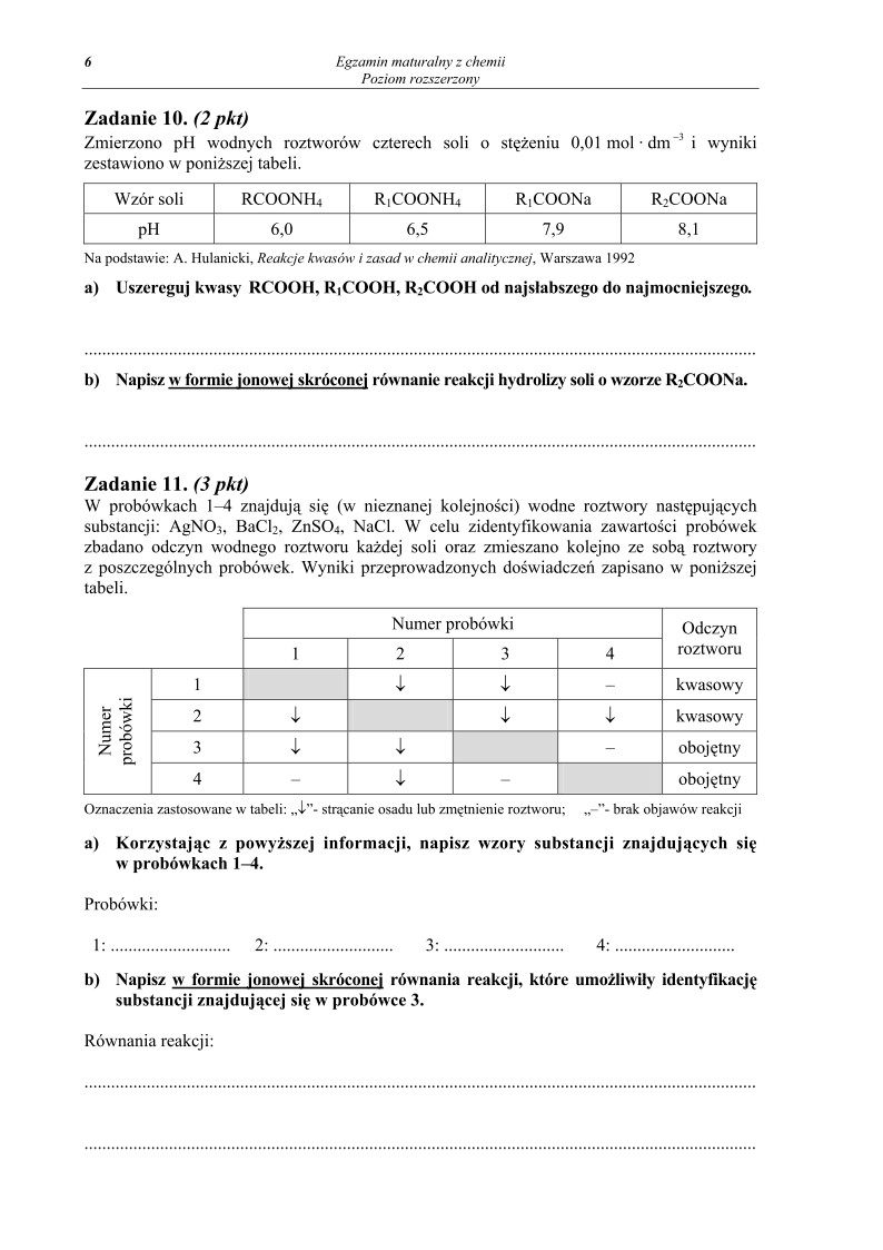 Pytania - chemia, p. rozszerzony, matura 2011-strona-06