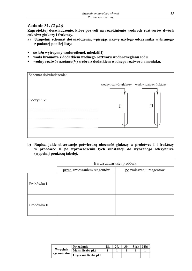 Pytania - chemia, p. rozszerzony, matura 2011-strona-15