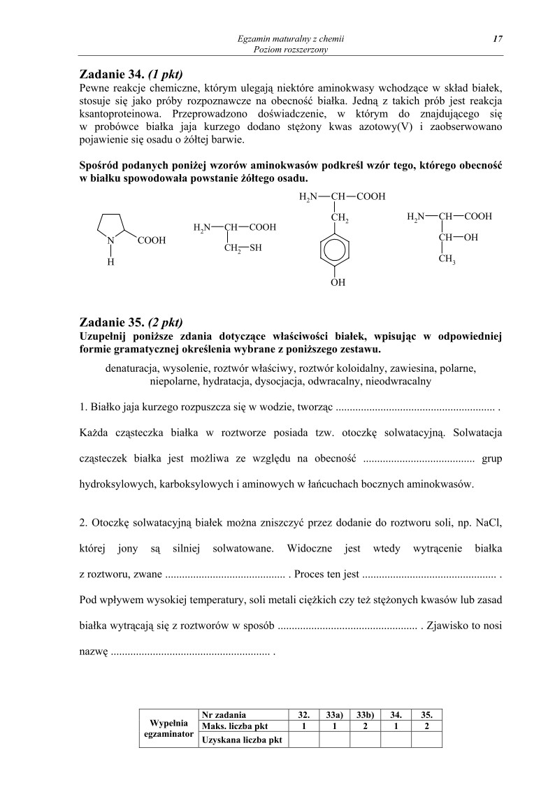 Pytania - chemia, p. rozszerzony, matura 2011-strona-17