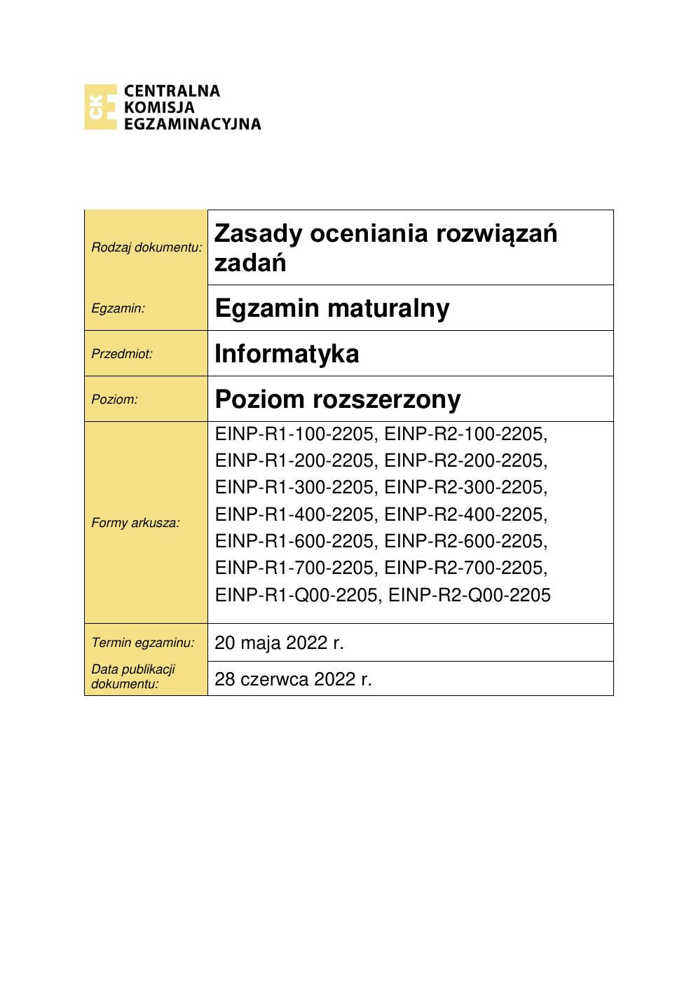 odpowiedzi - informatyka rozszerzony - matura 2022 - maj-01