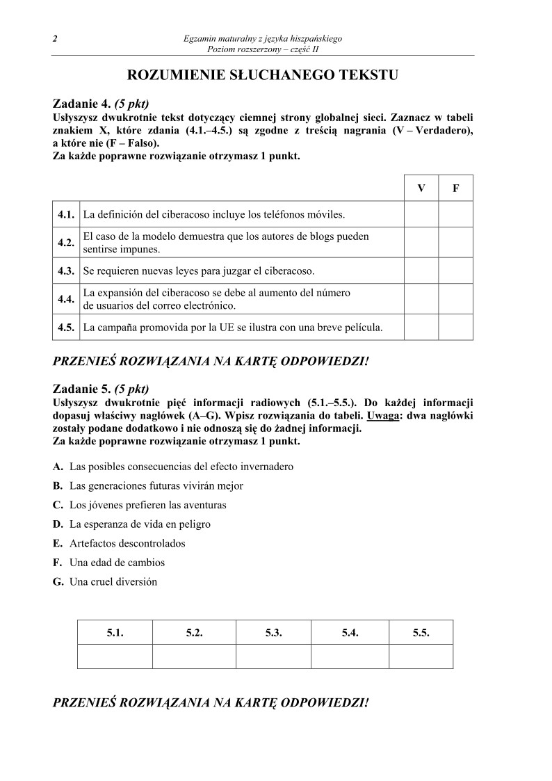 Pytania - jezyk hiszpanski, p. rozszerzony, matura 2011 cz2-strona-02