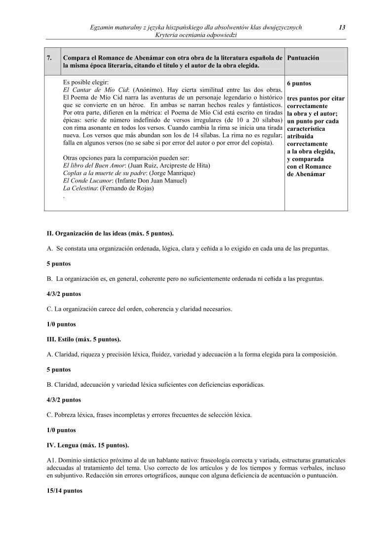 Odpowiedzi- jezyk hiszpanski, w klasach dwujezycznych, matura 2011-strona-13