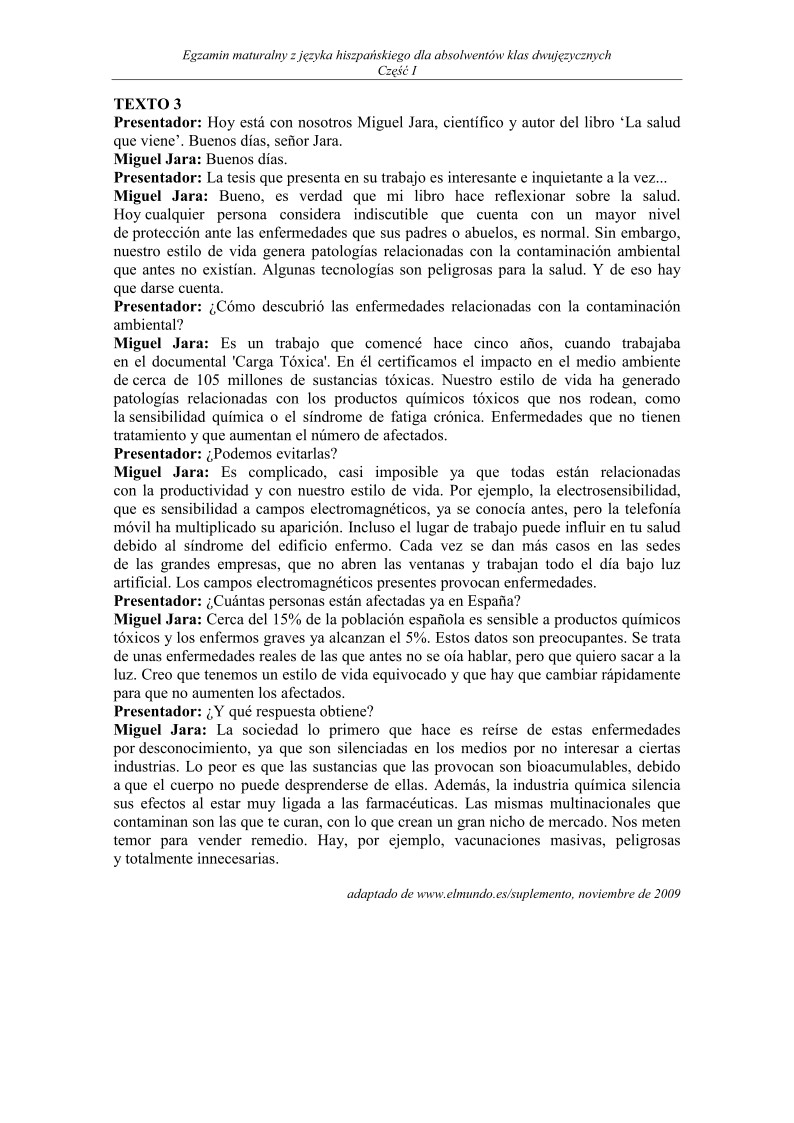 Transkrypcja- jezyk hiszpanski, w klasach dwujezycznych, matura 2011-strona-02