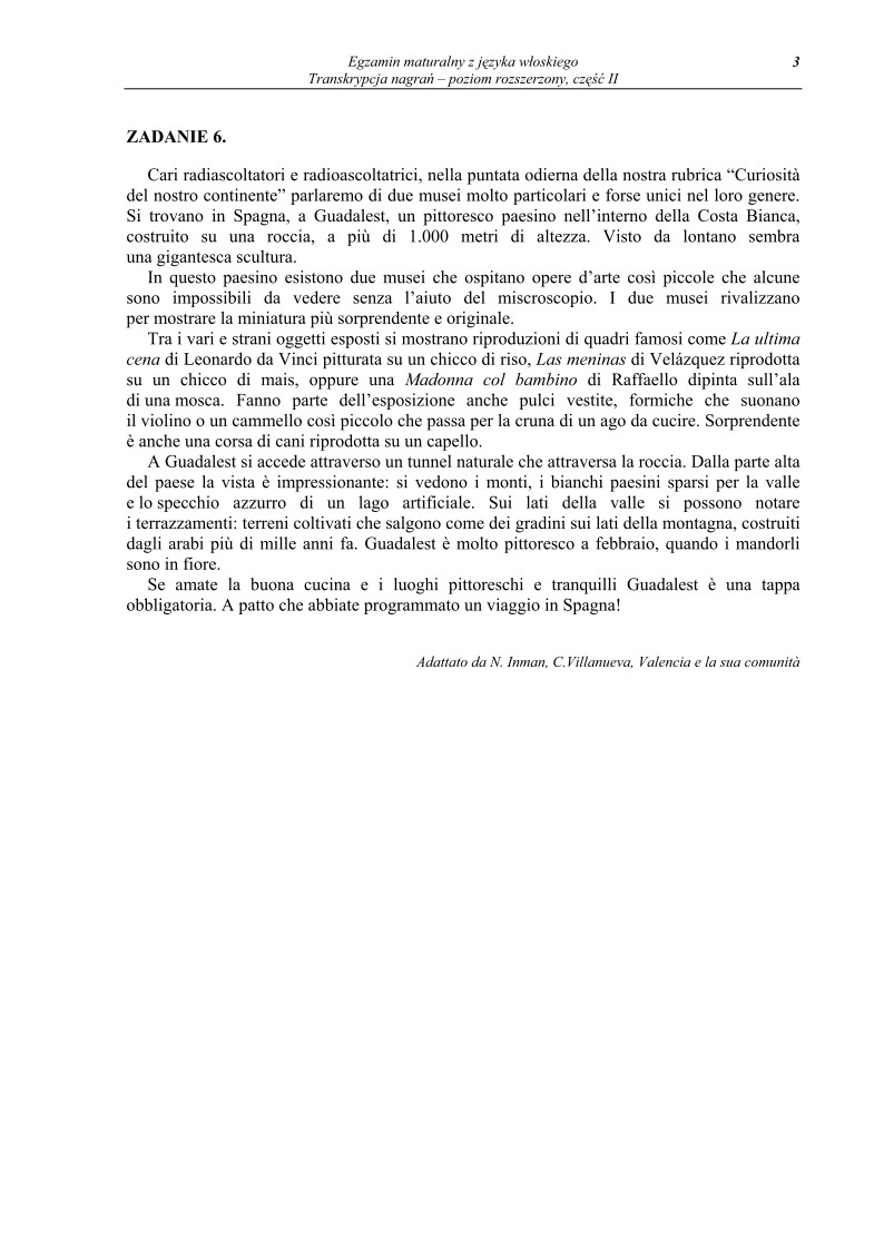 Transkrypcja - jezyk wloski, p. rozszerzony, matura 2011-strona-03