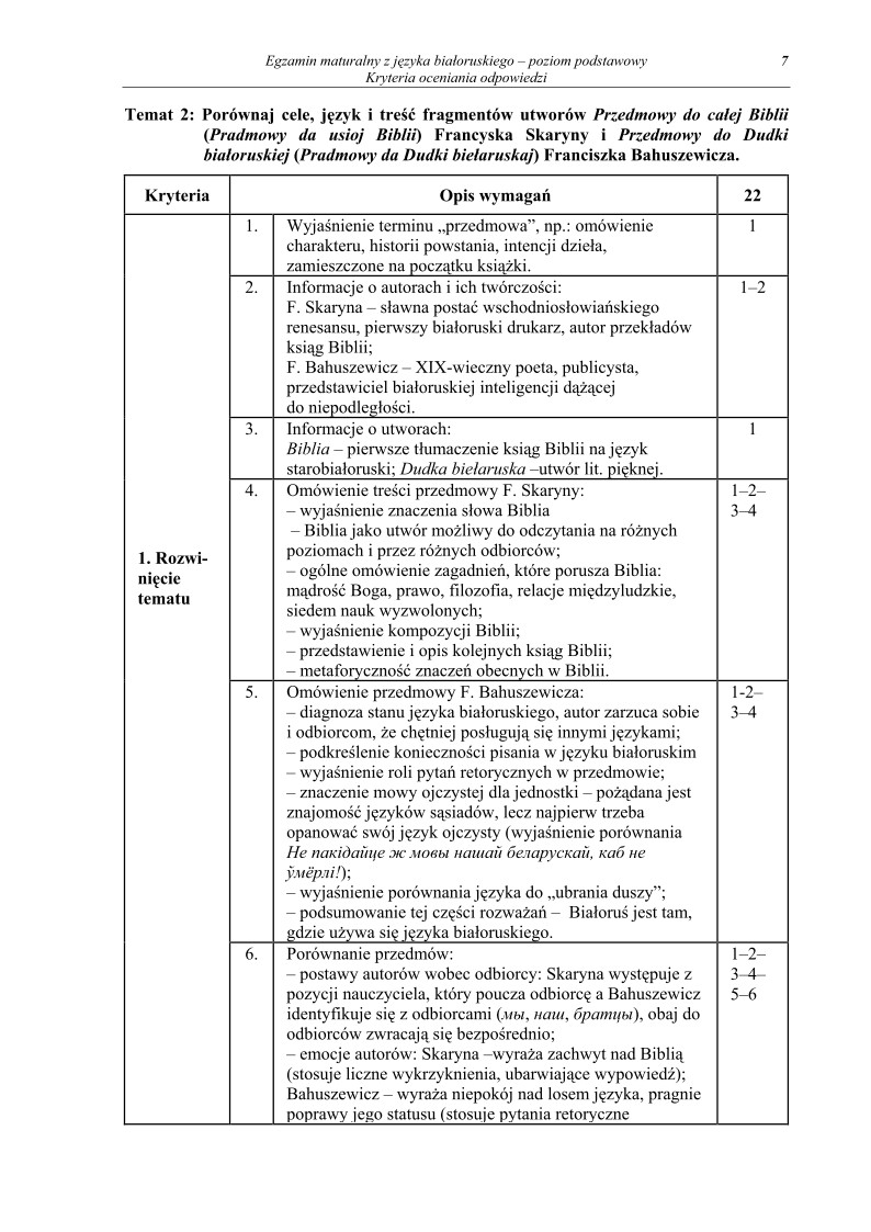 Odpowiedzi - jezyk bialoruski, p. podstawowy, matura 2011-strona-07