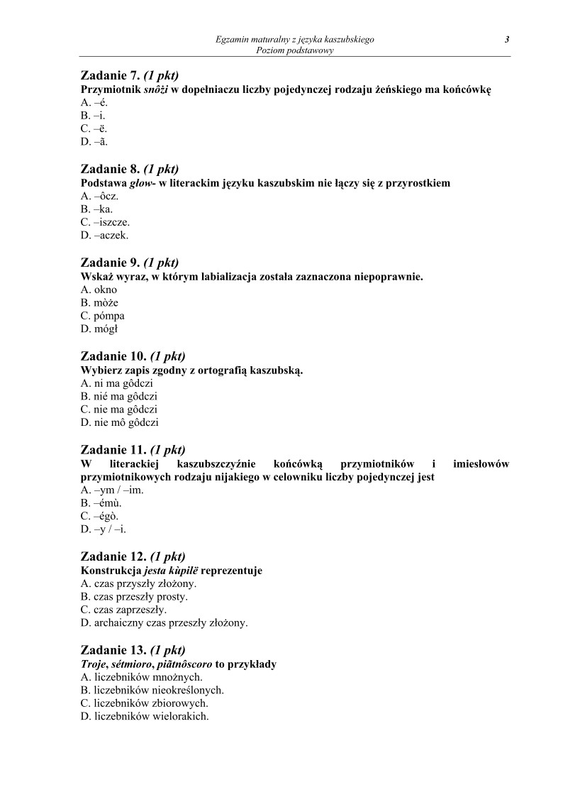 Pytania- jezyk kaszubski, p. podstawowy, matura 2011-strona-03