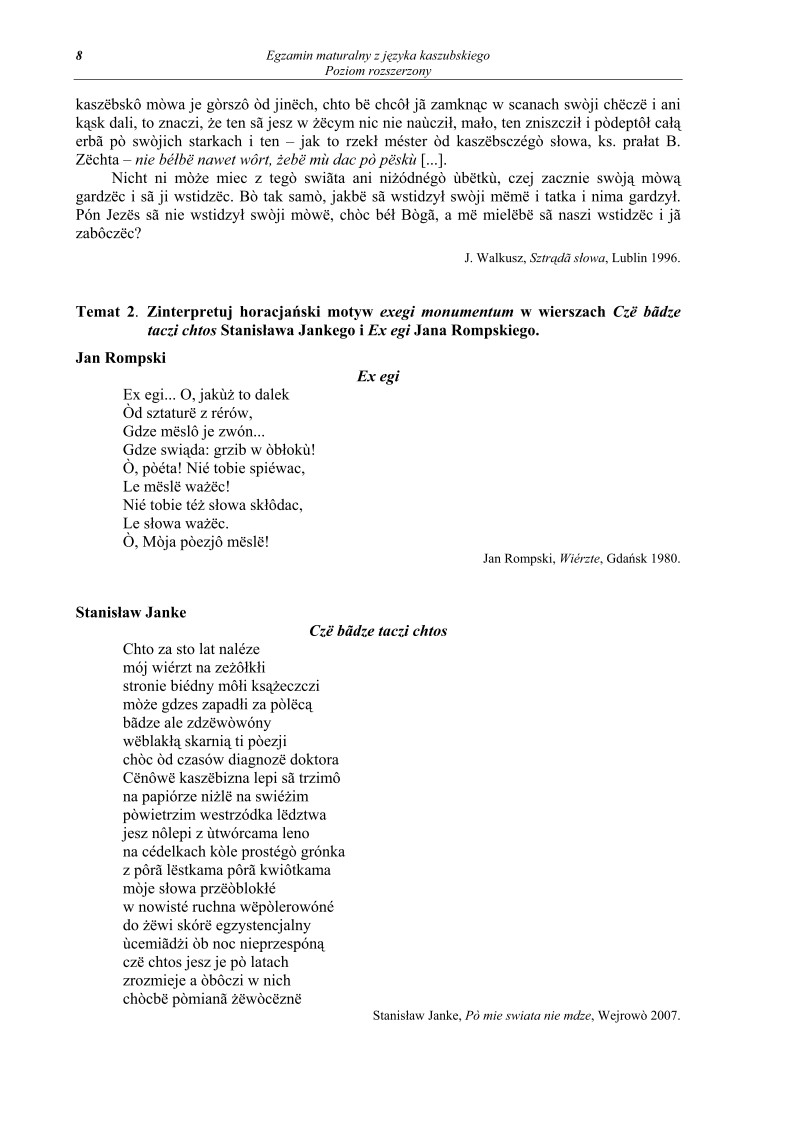 Pytania - jezyk kaszubski, p. rozszerzony, matura 2011-strona-08