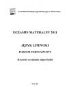miniatura Odpowiedzi - jezyk litewski, p. podstawowy, matura 2011-strona-01