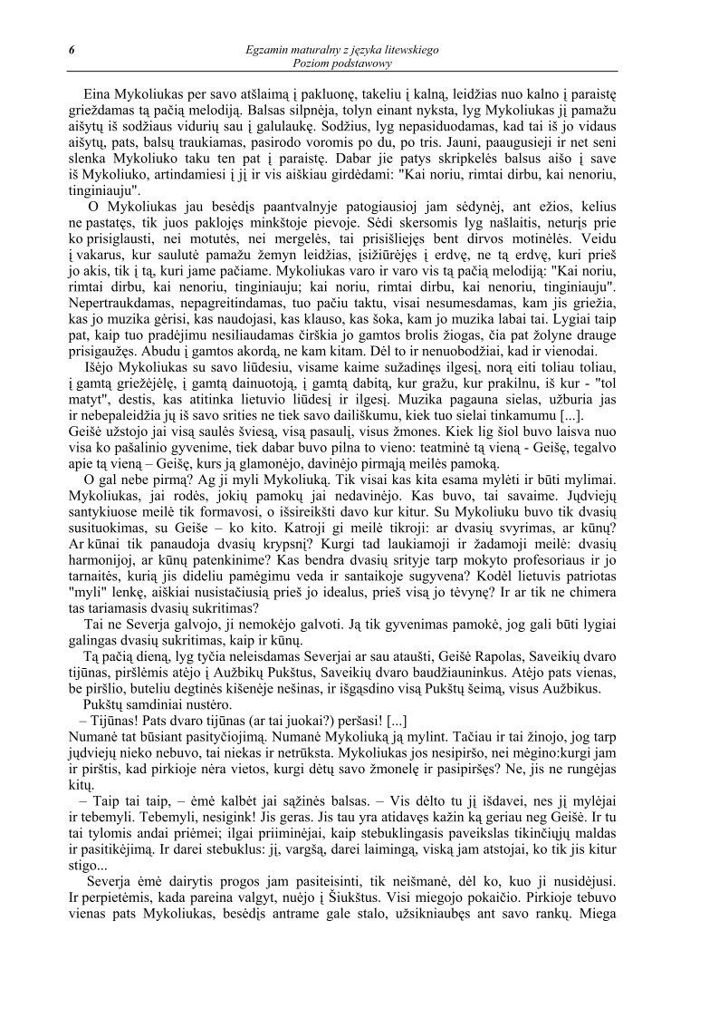 Pytania - jezyk litewski, p. podstawowy, matura 2011-strona-06
