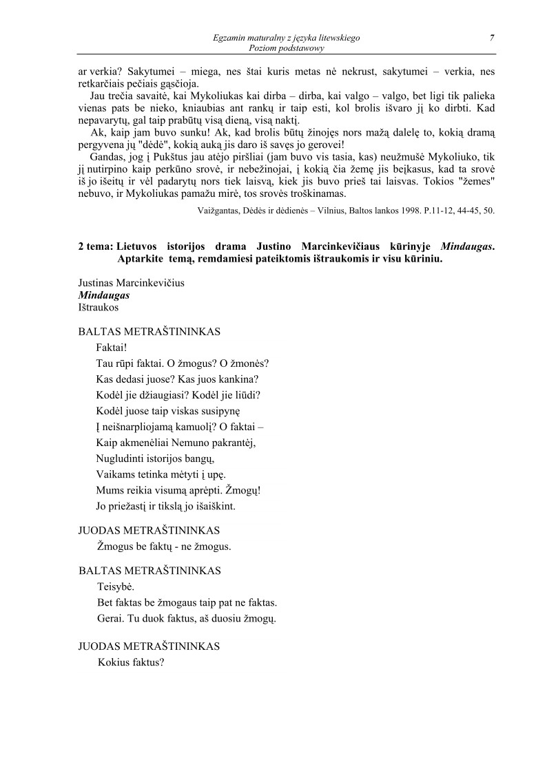 Pytania - jezyk litewski, p. podstawowy, matura 2011-strona-07