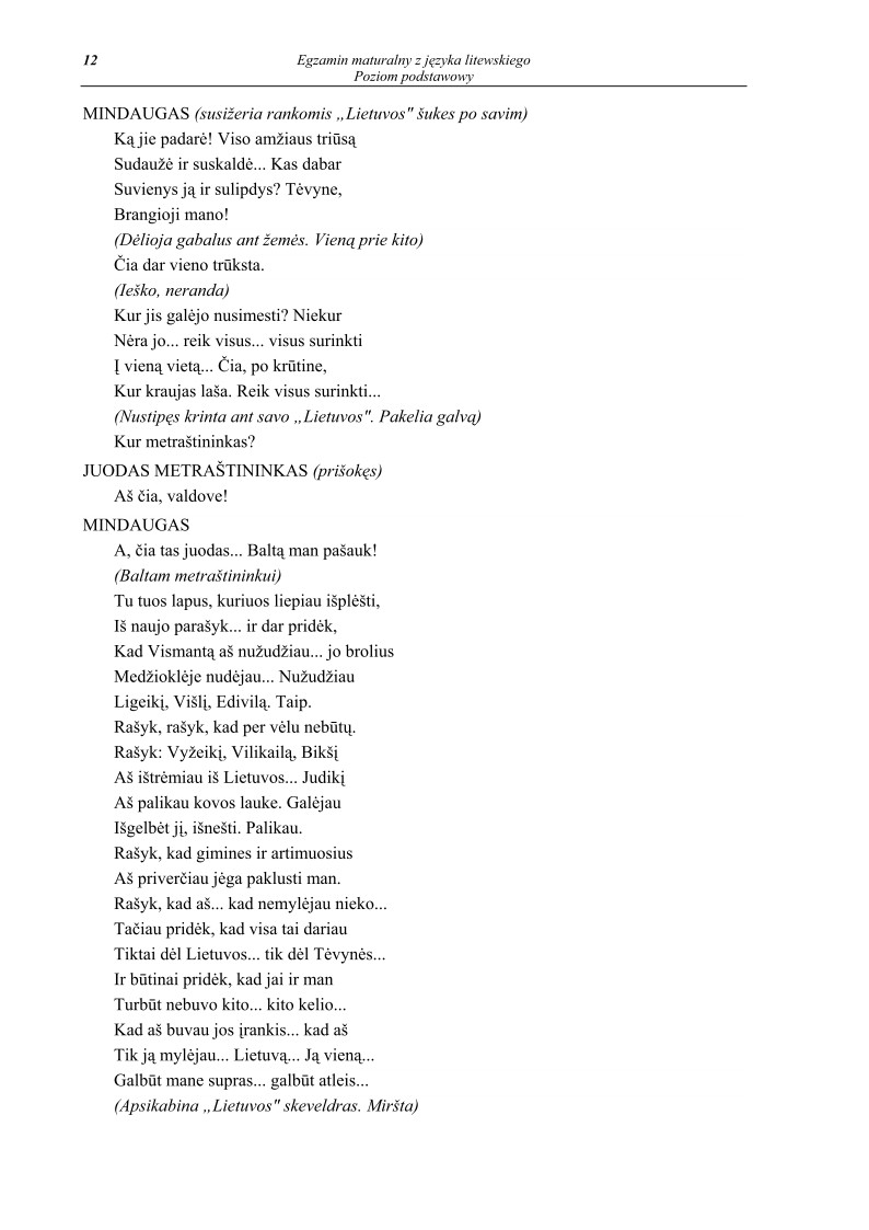Pytania - jezyk litewski, p. podstawowy, matura 2011-strona-12