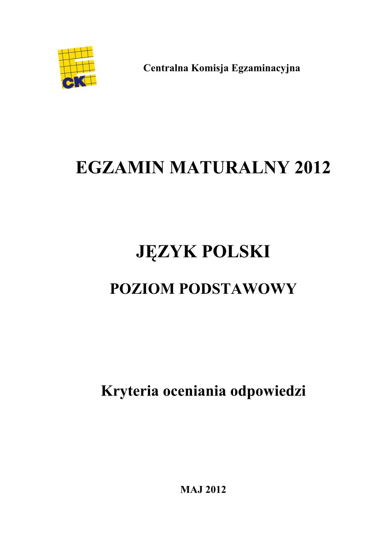 Odpowiedzi - jezyk polski, p. podstawowy matura 2012-strona-01