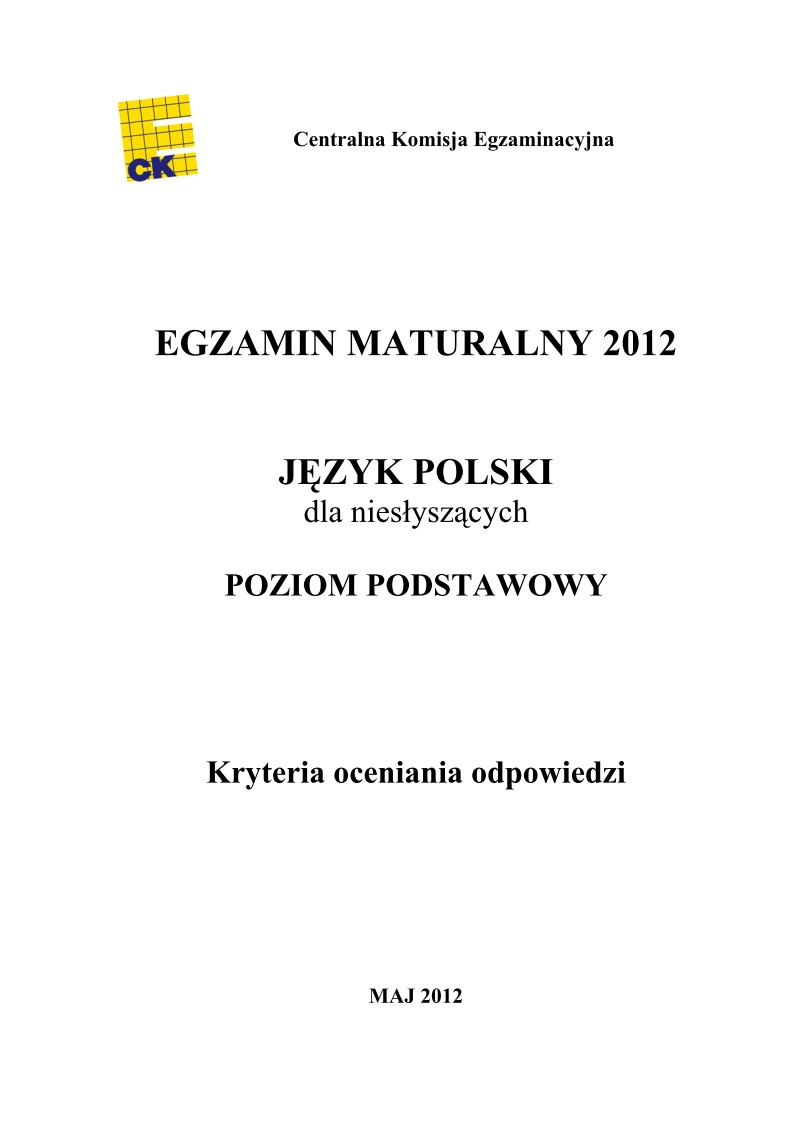 Odpowiedzi - jezyk polski dla osob nie slyszacych, matura 2012-strona-01