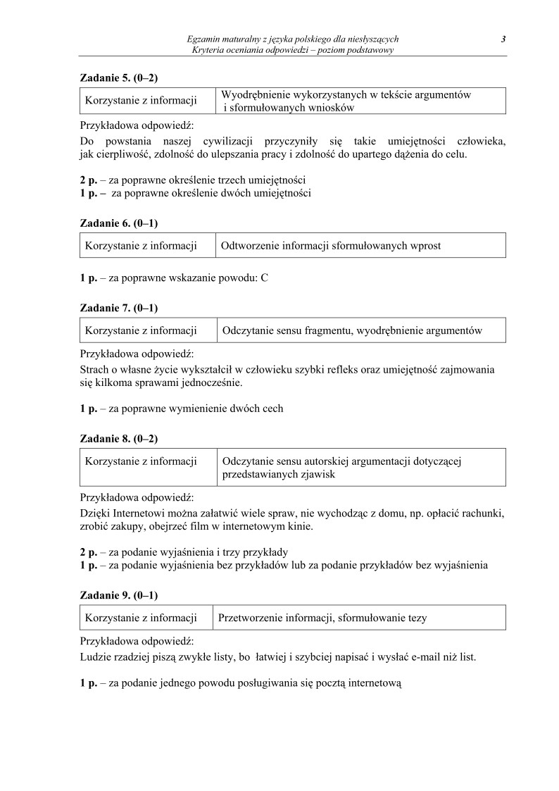 Odpowiedzi - jezyk polski dla osob nie slyszacych, matura 2012-strona-03