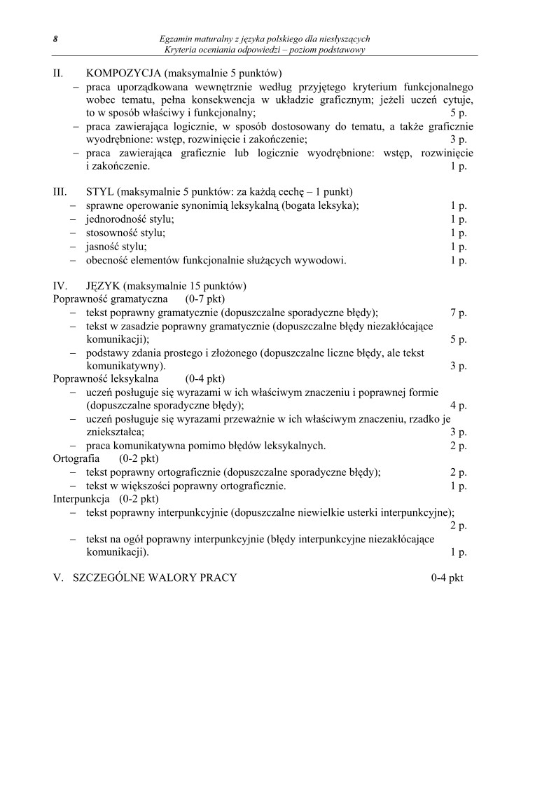 Odpowiedzi - jezyk polski dla osob nie slyszacych, matura 2012-strona-08