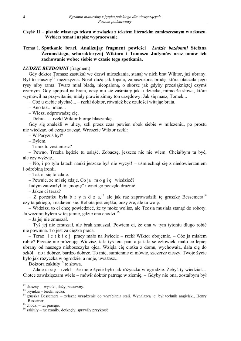 Pytania - jezyk polski dla osob nie slyszacych, matura 2012-strona-08