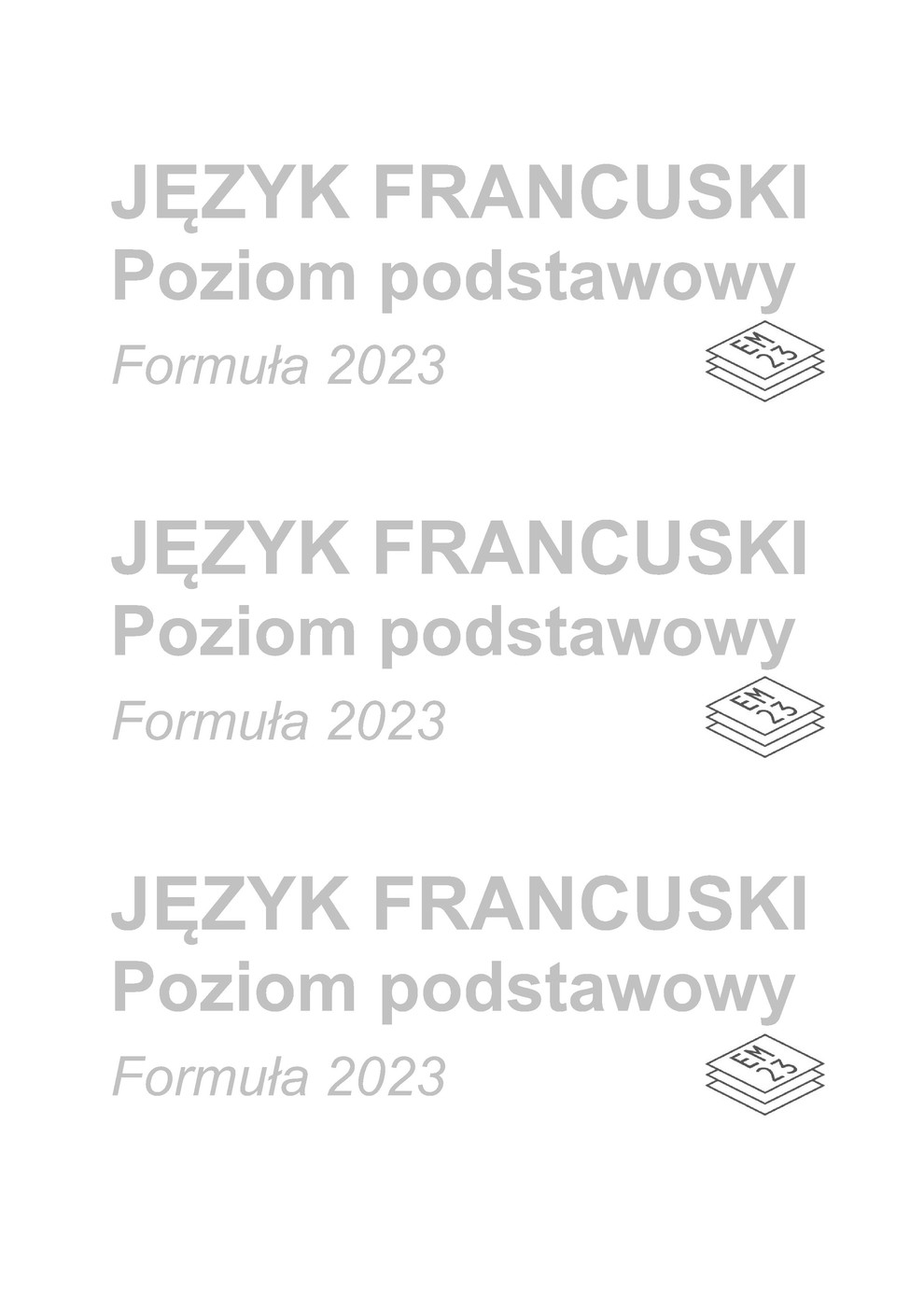 arkusz - francuski podstawowy - matura 2023 - maj - 0024