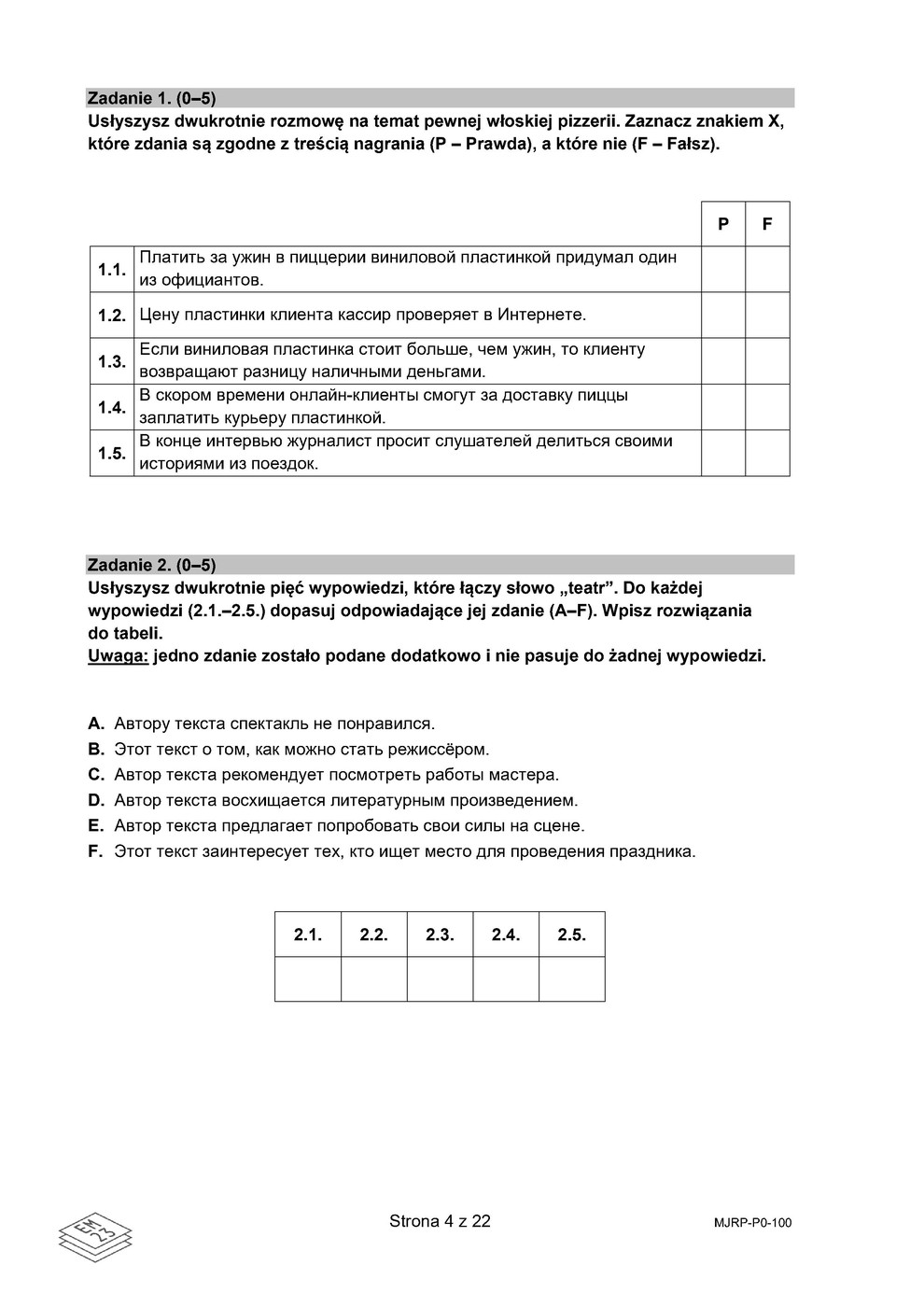 arkusz - rosyjski podstawowy - matura 2023 - maj - 0004