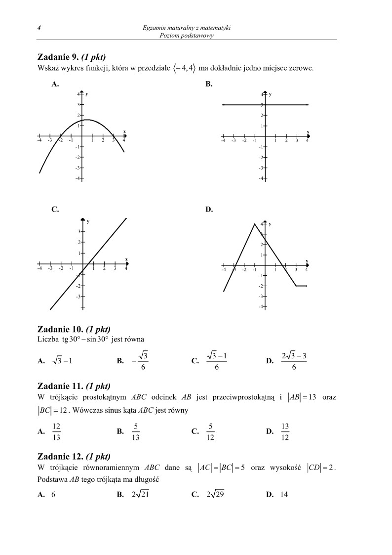 Pytania - matematyka, p. podstawowy, matura 2012-strona-04
