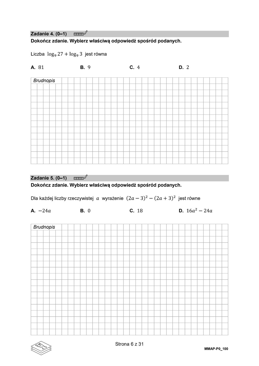 arkusz - matematyka podstawowy - matura 2023 - maj - 0006