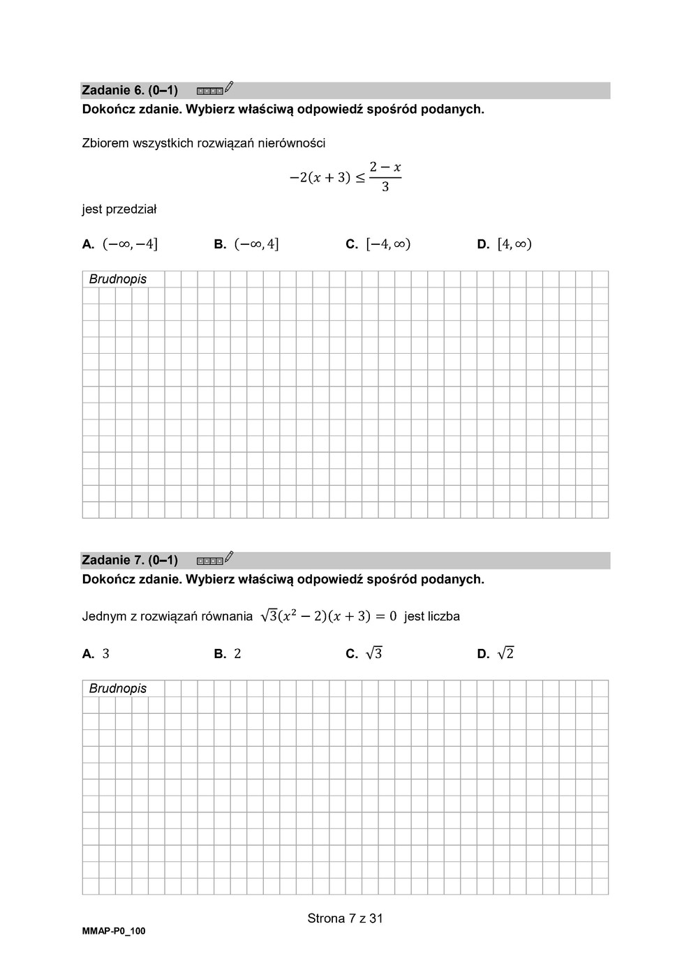 arkusz - matematyka podstawowy - matura 2023 - maj - 0007