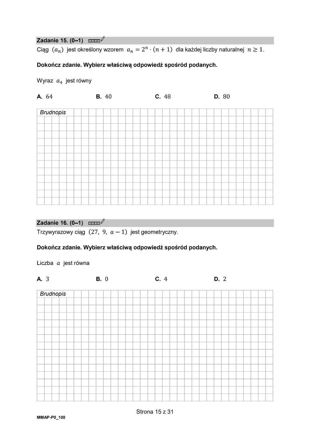 arkusz - matematyka podstawowy - matura 2023 - maj - 0015