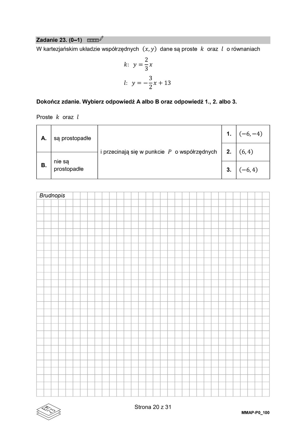 arkusz - matematyka podstawowy - matura 2023 - maj - 0020