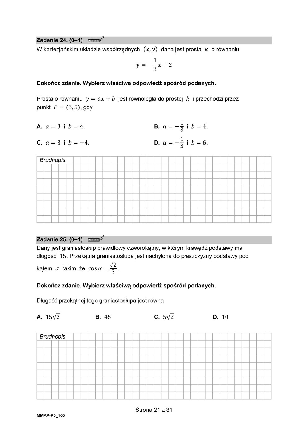 arkusz - matematyka podstawowy - matura 2023 - maj - 0021