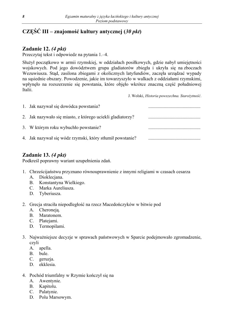 Pytania - jezyk antyczny i kultura antyczna, p. podstawowy, matura 2012-strona-08