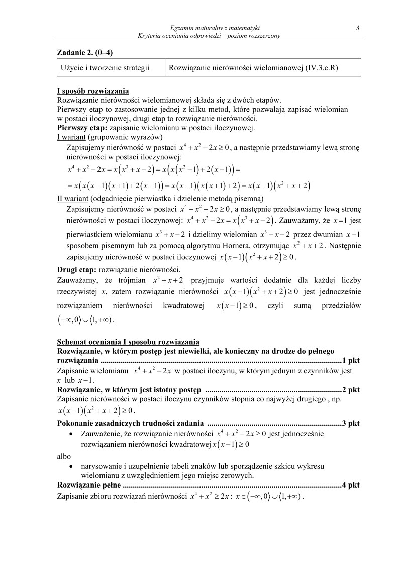 Odpowiedzi - matematyka, p. rozszerzony, matura 2012-strona-03
