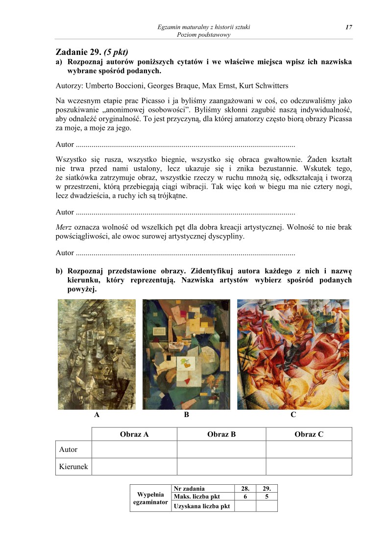 Pytania - historia sztuki, p. podstawowy, matura 2012-strona-17