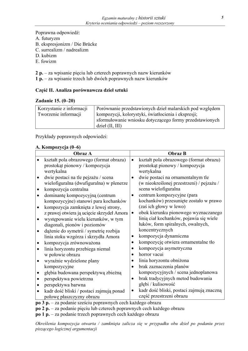 Odpowiedzi - historia sztuki, p. rozszerzony, matura 2012-strona-05