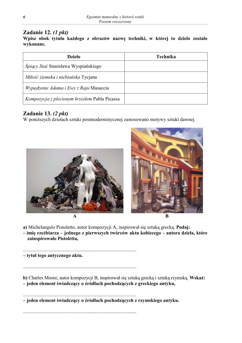 Pytania - historia sztuki, p. rozszerzony, matura 2012-strona-06