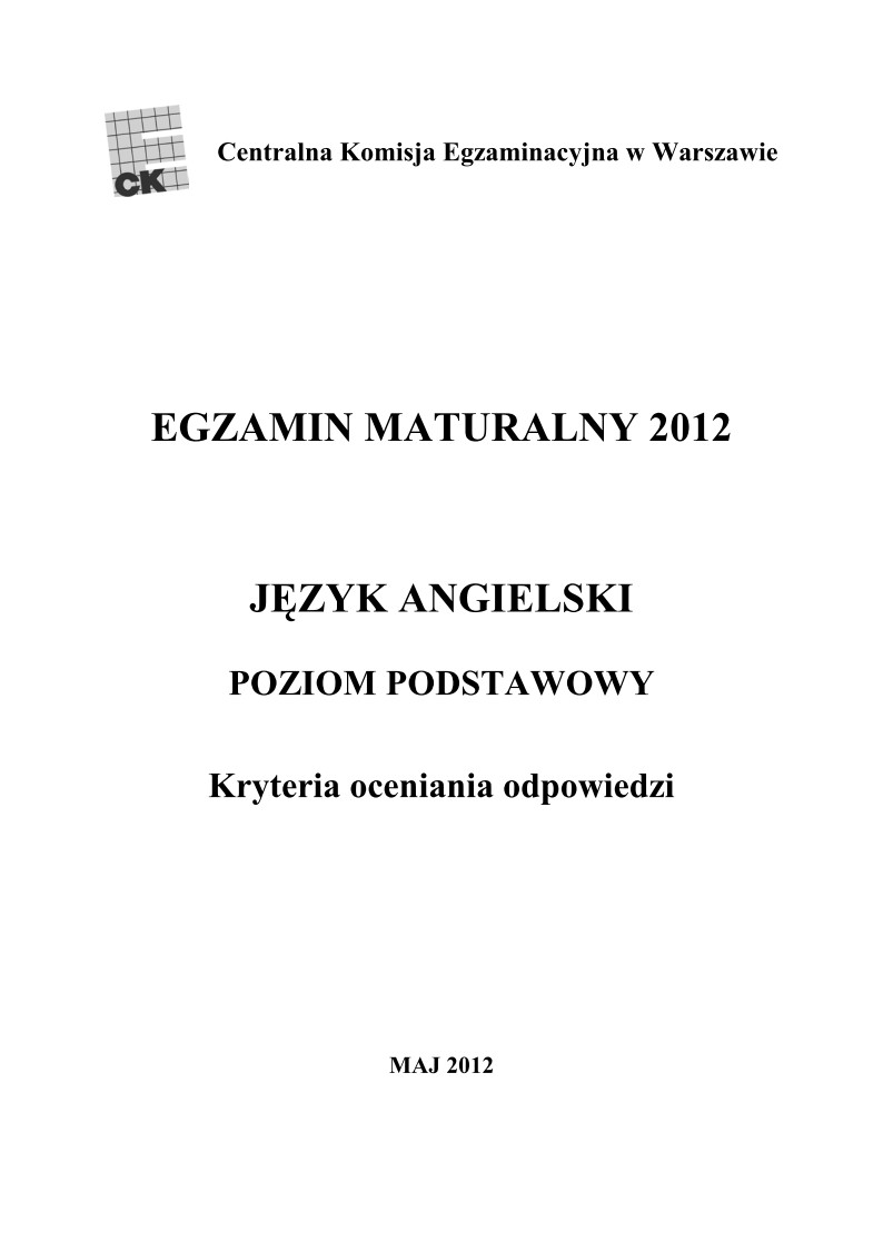 Odpowiedzi - angielski,p. podstawowy, matura 2012-strona-01