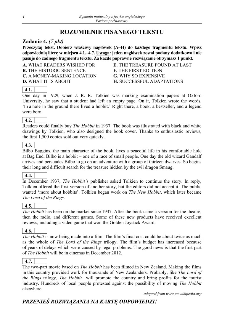 Pytania - angielski,p. podstawowy, matura 2012-strona-04